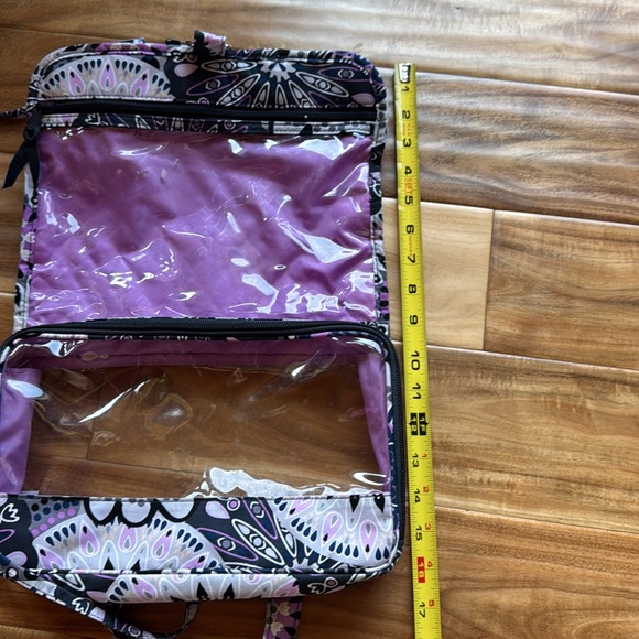 Vera Bradley Floral Purple Toiletry Bag - Picture 5 of 6